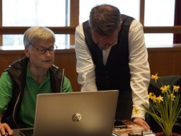 Elisabeth Wicke Forschertreffleiterin Bregenzerwald sucht für Bürgermeister Kurt Fischer nach Vorfahren