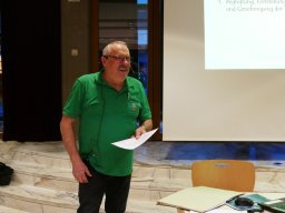 Obmann Georg Watzenegger eröffnet die 13. IGAL Mitgliederversammlung